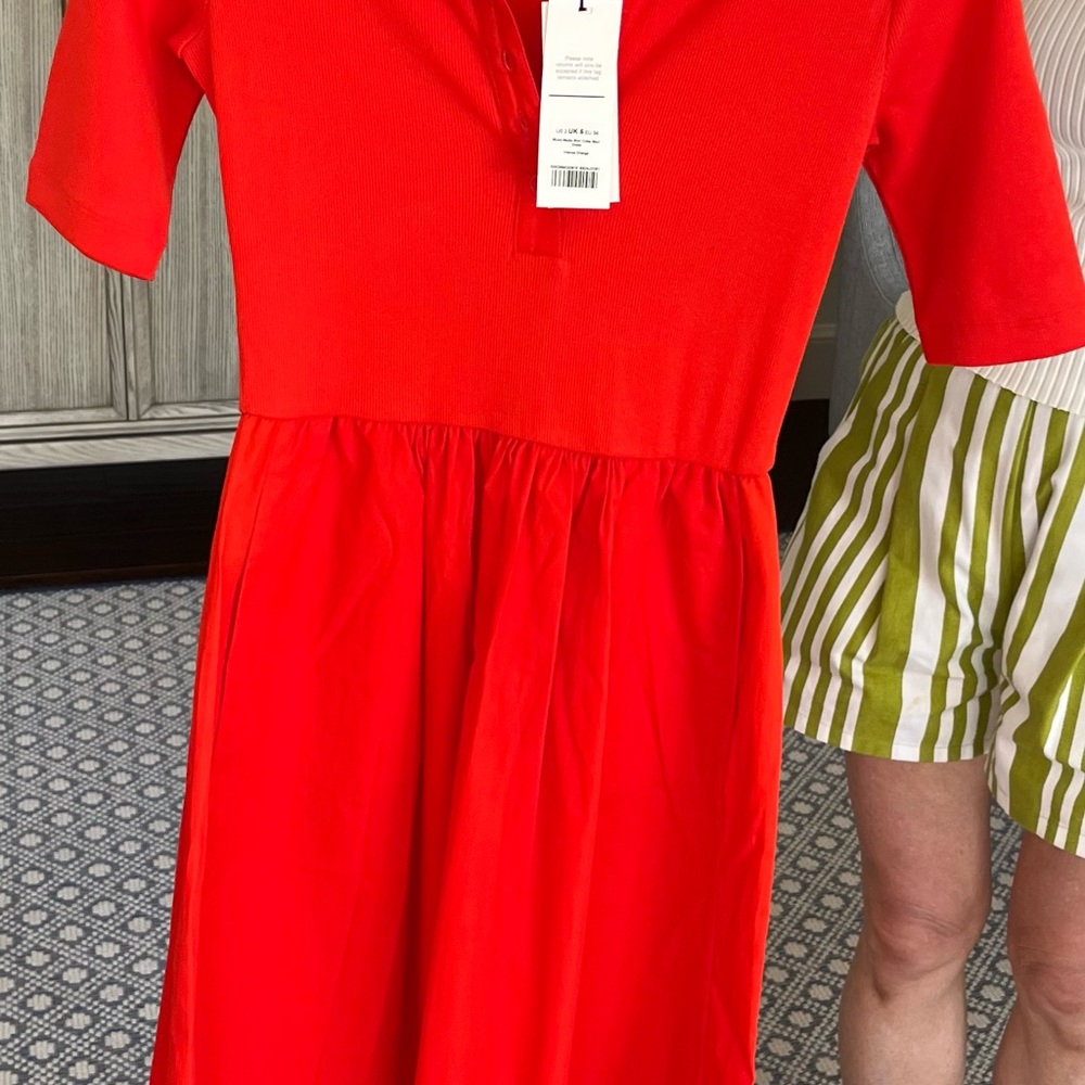 ME+EM Red Midi Dress - Picture 5 of 6